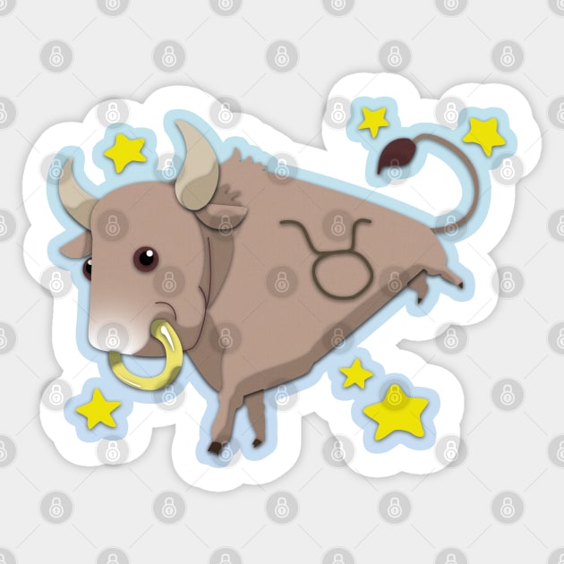 Taurus Zodiac Sign Sticker by August